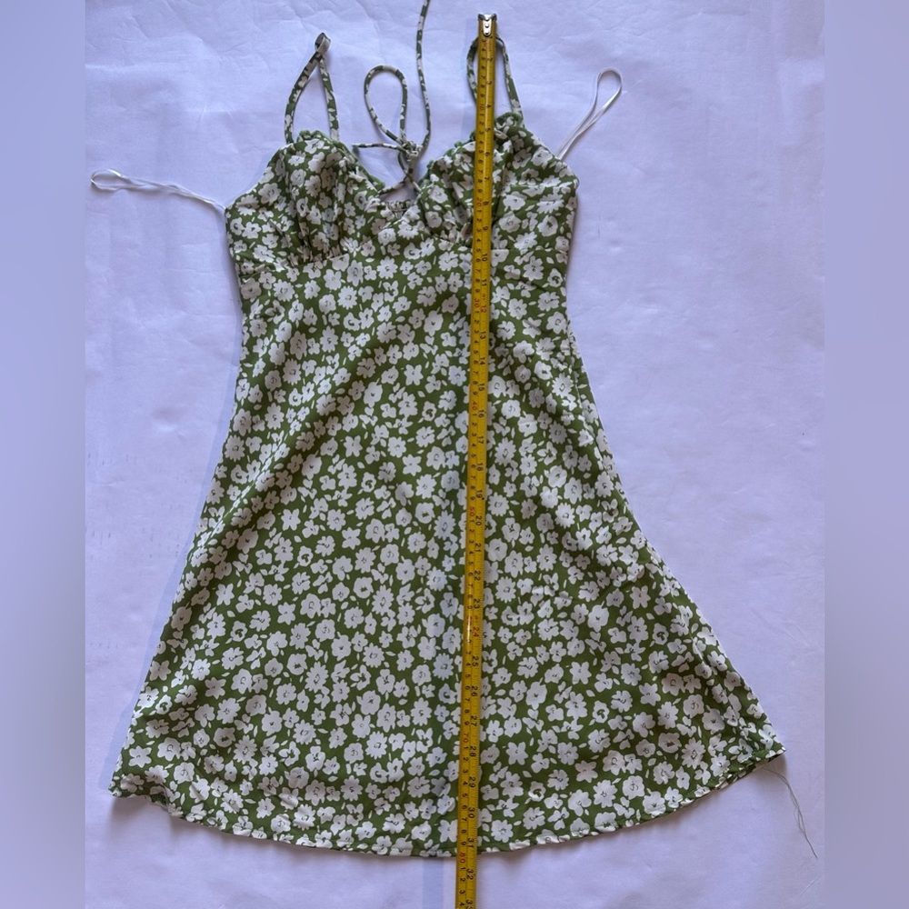 Princess Polly Green Floral Mini Dress - Picture 7 of 7